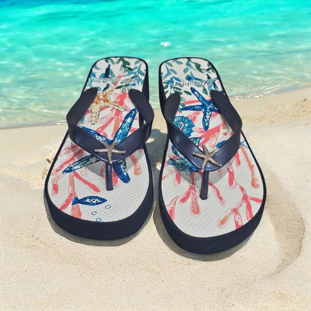 Brighton Scuba Wedge Sandals/flip Flops